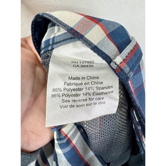 Mountain Khakis Mulligan Shorts Mens 34x10 Blue Plaid Classic Fit Stretch Casual - Picture 4 of 8